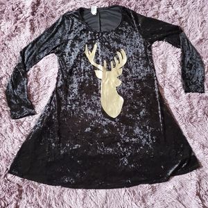 New velvet black dress